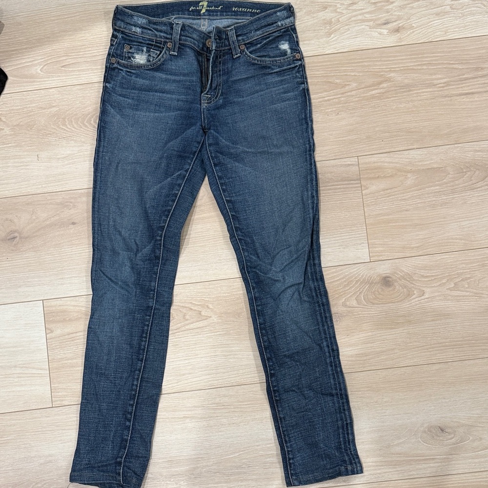 7 for all mankind low rise jeans roxanne